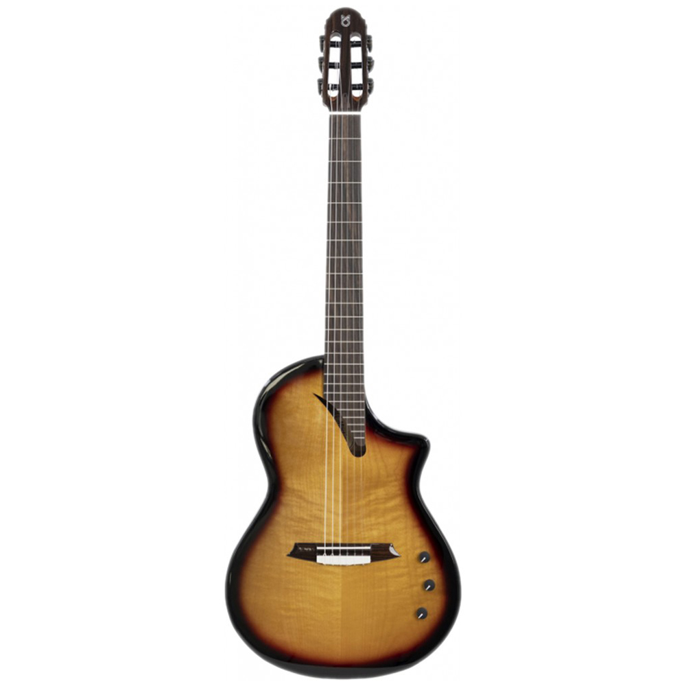 Martinez Hispania Sunburst Elektro Klasik Gitar